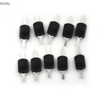 FUYU 10pcs 12*8mm DC 1A Black ON OFF MINI ปุ่มกดสวิทช์สำหรับไฟฉายไฟฟ้า