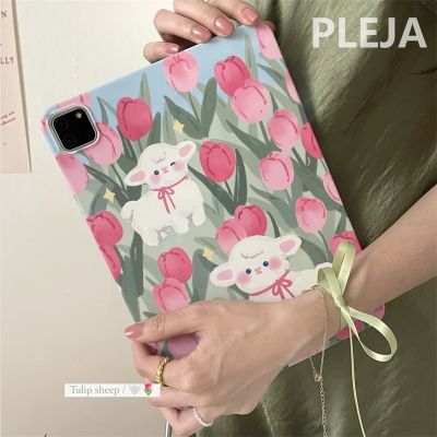 เคสสำหรับไอแพดป้องกันรูปดอกไม้กระต่ายน่ารัก5 10.9/10.5รุ่น2022ด้านหลังสำหรับ2021อากาศ9.7/Mini 6 Pro Ipad 5/4/3 10 6