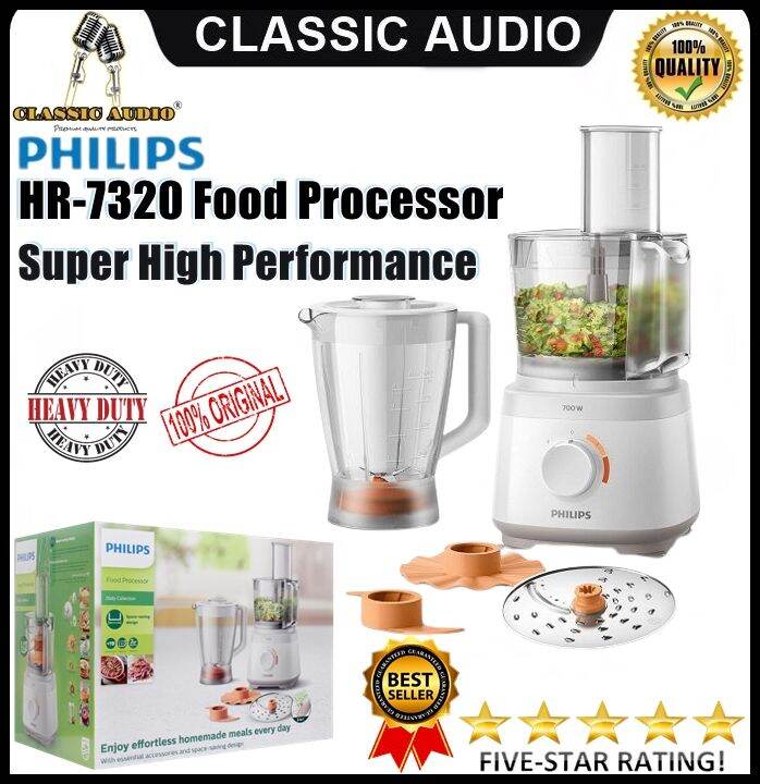 PHILIPS Food Processor By Classic Audio HR7320(700W 220240V