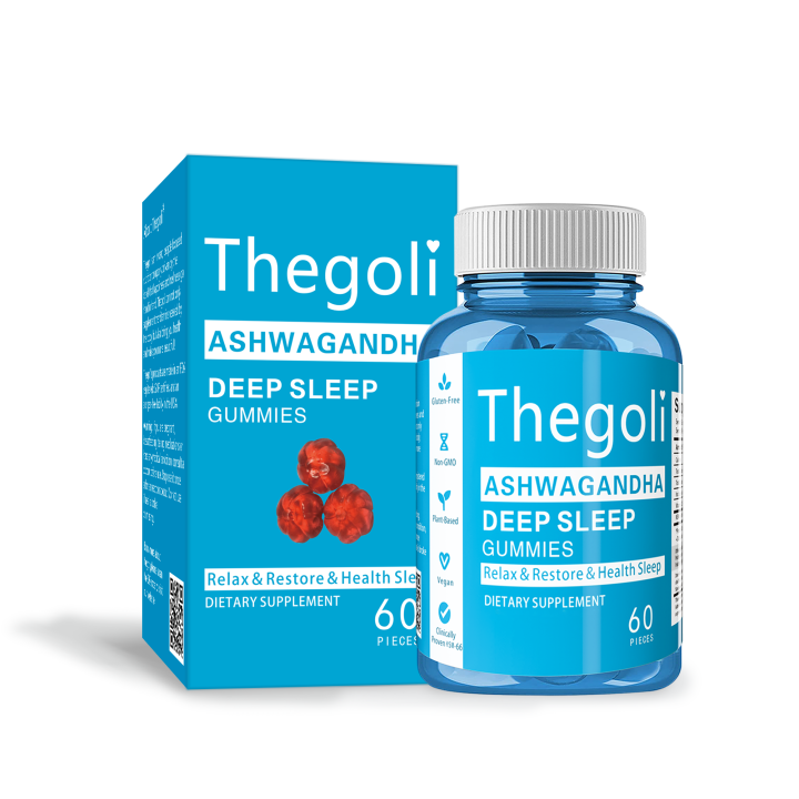Thegoli Ashwagandha Sleep Gummy Vitamin D Improve Sleep and Mood
