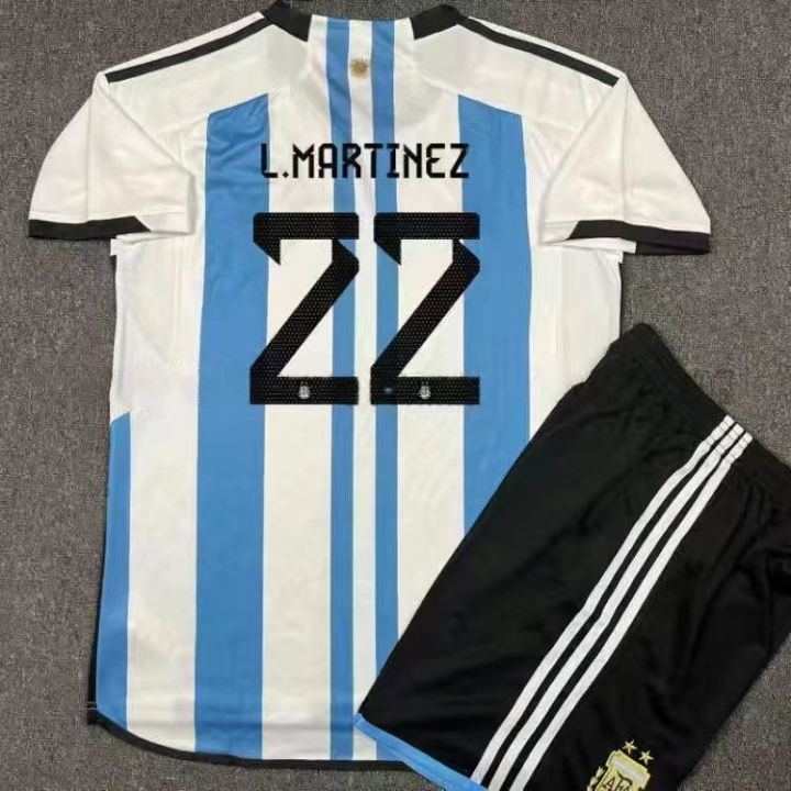 the-2022-world-cup-argentina-jersey-number-10-messi-suit-adult-children-suit-samsung-soccer-uniform