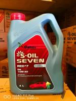 S-OIL 7 SEVEN น้ำมันเครื่องเกรดสังเคราะห์แท้ RED#7 SN 10W-40 สำหรับเครื่องยนต์เบนซิน