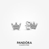 Official Store Pandora Crown Stud Sterling Silver Earrings