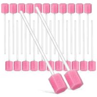 ♕✣♂ 250 Pcs Disposable Oral Cotton Care Sponge Swabs Foam Cleaning Stick Child Sponges