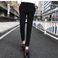 Slim trousers, mens feet, nine-point lattice trousers, thin casual pants, youth slim suit trousers修身西裤男小脚九分格子裤薄款休闲裤青年显瘦西装裤【歧州旗航店】hl21.8.4