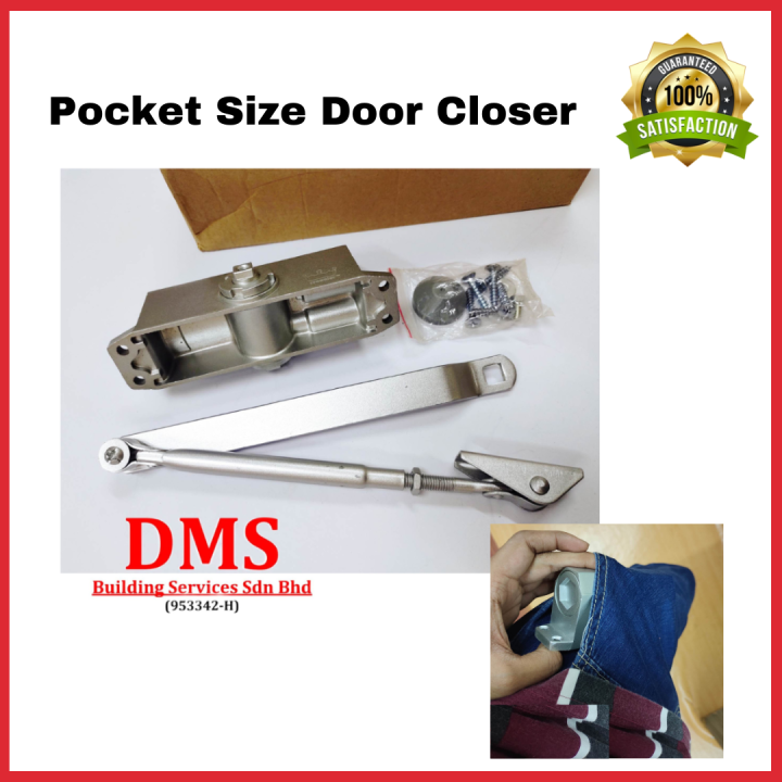 DMS Aluminum Auto Door Closer Automatic Adjustable Closers with Speed