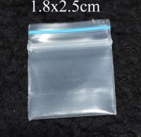 1.8x2.5cm 0.7x1 1000pcs/Lot wholesale clear blue line Ultra thick small ziplock bag zipper bag reclosable plastic pe bag Food Storage Dispensers
