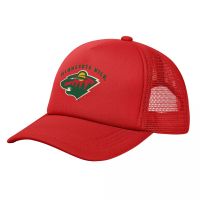 NHL Minnesota Wild Mesh Baseball Cap Outdoor Sports Running Hat
