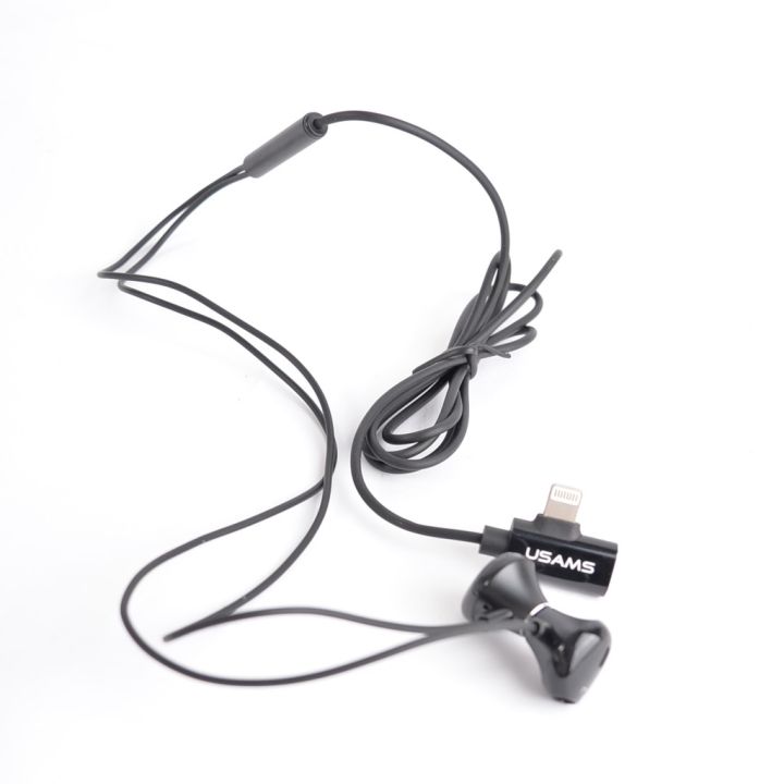best-seller-usams-us-sj295-ep-32-lightning-metal-wired-earphone-with-charging-port-for-iphone-ที่ชาร์จ-หูฟัง-เคส-airpodss-ลำโพง-wireless-bluetooth-คอมพิวเตอร์-โทรศัพท์-usb-ปลั๊ก-เมาท์-hdmi-สายคอมพิวเต