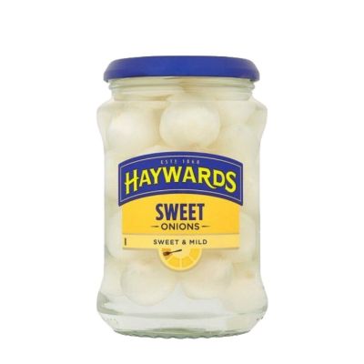 Import Foods🔹 Haywards Sweet Silverskin Onions (Sweet &amp; Mild) 400g หัวหอมดองรสหวาน ในน้ำส้มสายชู 400กรัม