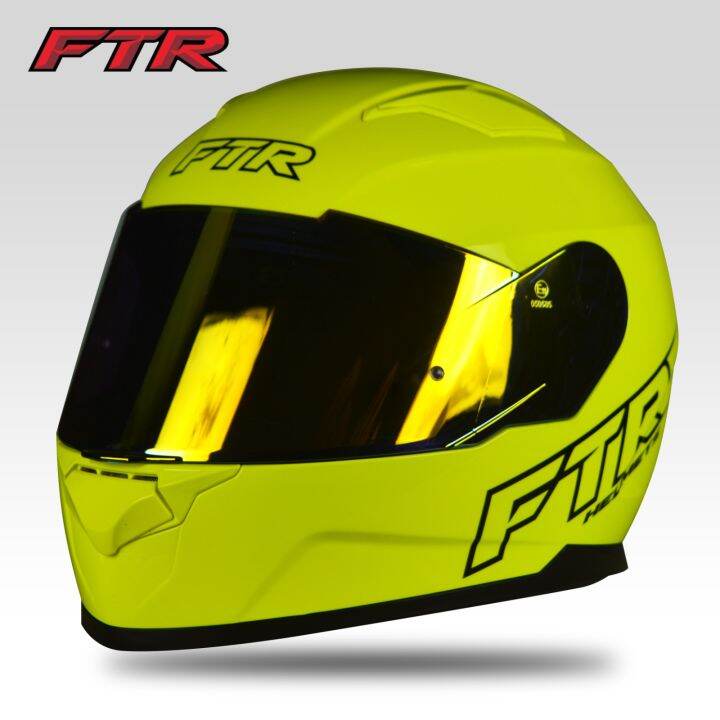 Ftr Helmets Xr500 Pro Solid Glossy Neon Yellow Lazada Ph