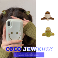 COCOJEWELRY 2023ใหม่ผู้หญิงอะคริลิคที่เรียบง่ายหัวใจกิ๊บติดผมเล็กกิ๊บติดผมม้าเครื่องประดับผม