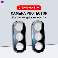 2ชิ้นเคสตัวปกป้องกล้องถ่ายรูปด้านหลัง3D สำหรับ Samsung Galaxy A54 A34 5G A14 4G วงแหวนกระจกเทมเปอร์ด้านหลังฝาปิดเลนส์ SamsungA34