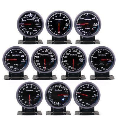 Dynoracing turbo boost gauge bar water temperature oil temperature oil pressure tachometer volt exhaust gas gauge