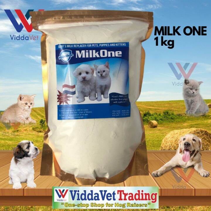 MILK ONE 1 kg Goat's Milk Replacer for Dogs Cats Pets Rabbits Puppies