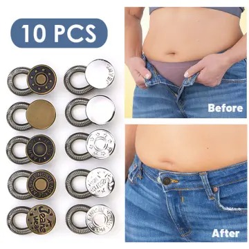 1Pc Pregnancy Adjustable Extender Waist Band Pants Jeans Elastic Waistband  Belt with Extend Button Garment Accessories