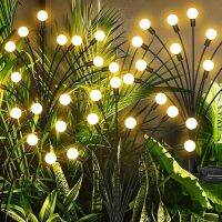 ▩☽♨ 1pc Waterproof Solar Powered Firefly Lights Swaying In The Breeze For Outdoor Camping Garden Park Courtyard Pathway Decoration