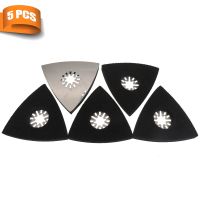 【LZ】┋✥  Triangular Sanding Pads for Oscillating Multi tool Hook   Loop Sandpaper Sanding Disc- 5 Pack