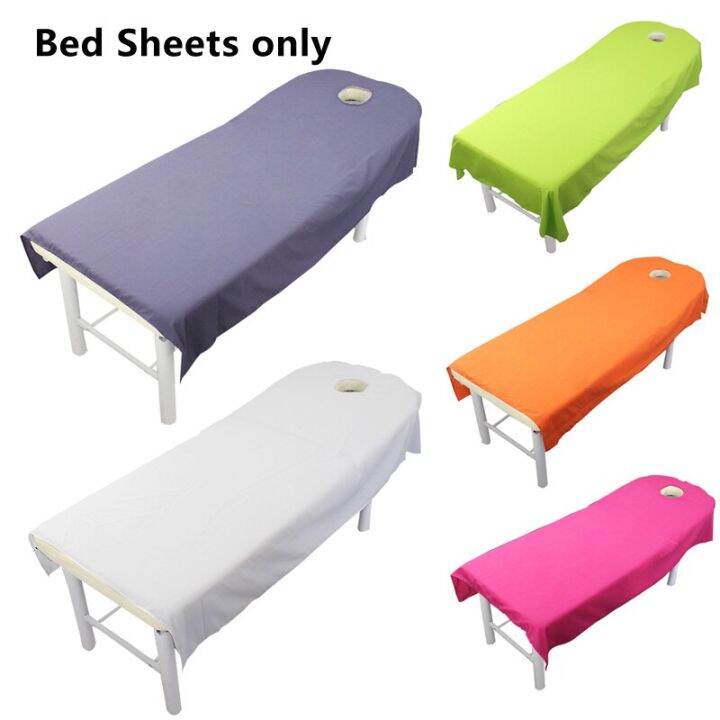 ผ้าปูที่นอน Beauty Pink Massage Bed Fitted Sheets Cover Polyester