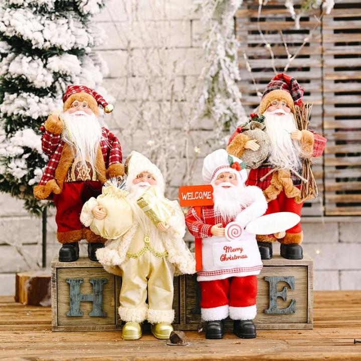 2023new-ปี-xmas-santa-claus-นั่งคริสต์มาสตุ๊กตาผ้าเด็กของเล่นตกแต่งคริสต์มาสสำหรับ-home-ตาราง-ornament
