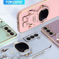 TOPZERO สำหรับ Samsung Galaxy A03S A21S A20S A02S A10 A10S A11 A12 A31 A30 A50 A50S A70 A71 4G A51 4G A23 A03 A03S A01 3D นักบินอวกาศพับขาตั้งผู้ถือโทรศัพท์กรณีเลนส์ป้องกัน Soft ปกคลุม