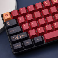 Red Samurai Blue Samurai Keycaps Cherry Profile PBT key cap set สำหรับ GMK cherry mx switch custom Japanese mechanical keyboard-m0pi