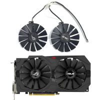 RX580 FDC10M12S9-C 2X T129215SM 95มม. พัดลมจีพียูสำหรับเอซุสสตริกซ์ Rx 470 580 570 Gtx 1050Ti 1070Ti 1080Ti กราฟิกระบายความร้อนพัดลม