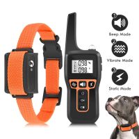 1000Yd Electric Dog Training Collar Remote Control Waterproof Rechargeable LCD Display For All Size Dogs Shock Vibration Sound