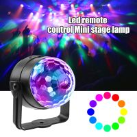 [Ricky Lighting] มินิ RGB LED Crystal Magic Ball Stage Effect โคมไฟหลอดไฟปาร์ตี้ดิสโก้คลับ DJ Light เลเซอร์แสดง Lumiere Beam