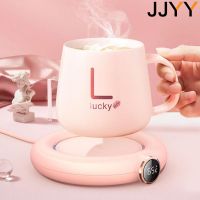 USB Cup Warmer Pad LED Display Electric Heater Mug Pad  3 Gear Temperature Home Office Heating Coaster For Coffee Milk Tea Water Cups  Mugs Saucers Cu