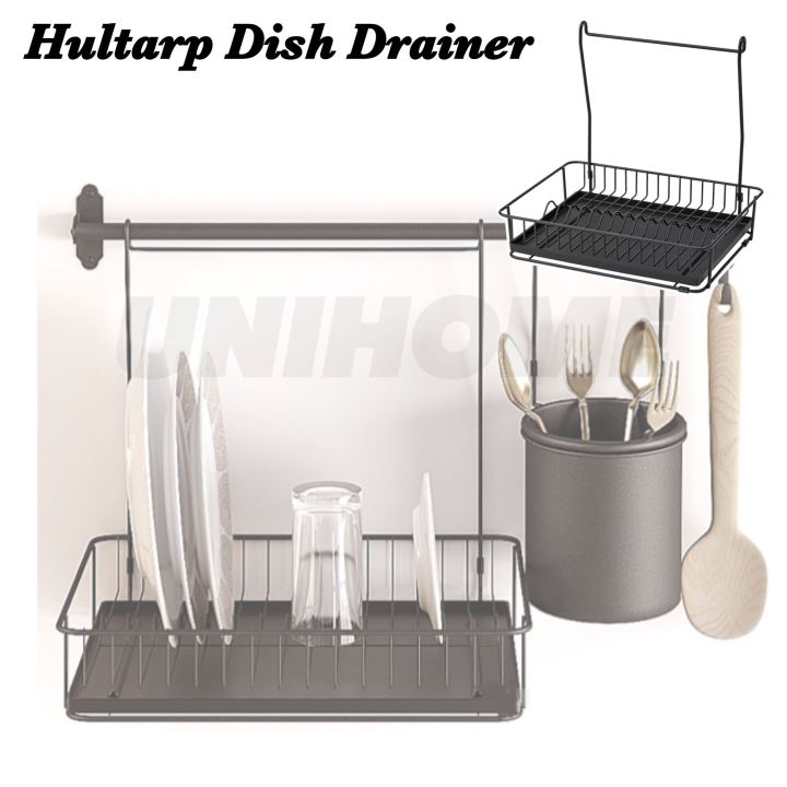 HULTARP Dish drainer, black - IKEA