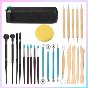 23 Pcs Clay Sculpting Tools Set Ball Stylus embossing Pottery