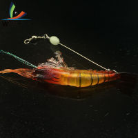 Weihe 5ชิ้น/ล็อต Luminous Soft กุ้งเหยื่อ9ซม. 5.2G เหยื่อประดิษฐ์ Soft Fishing Lure