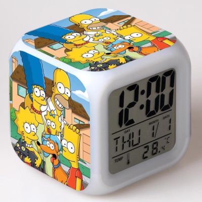 【Worth-Buy】 นาฬิกานาฬิกาปลุกดิจิตอล Led สำหรับเด็ก Reloj Despertador นาฬิกาปลุกรูปการ์ตูนน่ารักโต๊ะไฟปลุกอิเล็กทรอนิกส์ Rereveil Wekker
