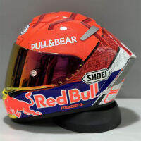 SHOEI หมวกกันน็อค X14 SHOEI กระทิงแดงหมวกคลุมเต็มหน้า SHOEI มดแดงหมวกกันน็อคแข่งรถมอเตอร์ไซค์ขับขี่