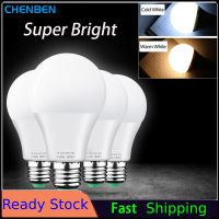 CHENBEN หลอดไฟ Led E27แสง Blub โคมไฟ Led AC220V 240โวลต์สปอตไลท์3W 5W 9W 12W 15W 18W ดาวน์ไลท์หลอดไฟประหยัดพลังงานสำหรับตกแต่งบ้านโคมไฟ