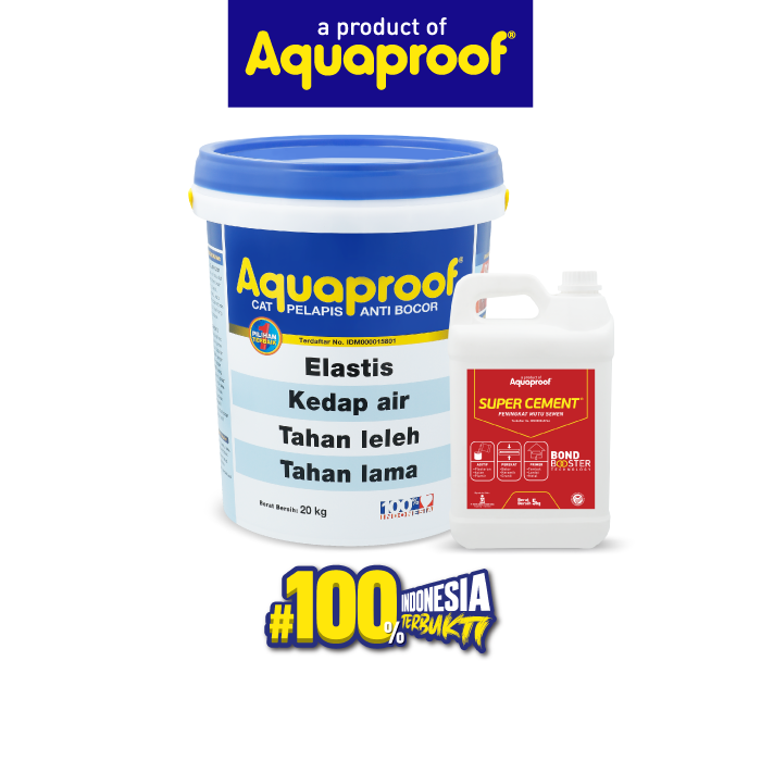 Paket Solusi Dinding Rembes Supercement 5 Kg Aquaproof 20 Kg Lazada Indonesia 3136