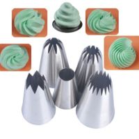 ▫☢ 5pcs Large Russian Icing Piping Pastry Nozzle Tips Cake Decorating Tool Nozzles