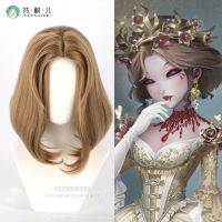 Anime Game Identity V Mrs.Red Bloody Queen Mary Cosplay Mixed Brown Wig Hair Cos Women Gift Dress Up