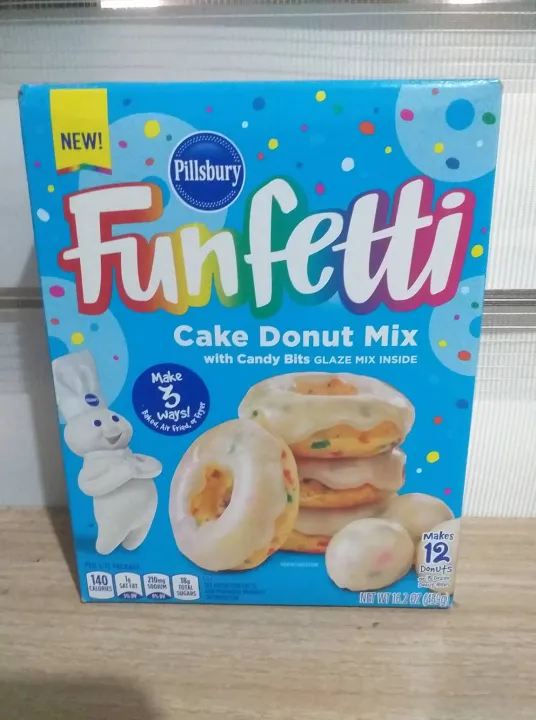 Pillsbury cake donut mix with candy bits glaze mix inside(459g) Lazada PH