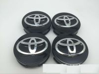 4ชิ้น62มมตราสัญลักษณ์รถยนต์สติ๊กเกอร์ติดล้อป้ายรถยนต์สำหรับ Toyota Corolla Rav4 Yaris CROWN REIZ Camry Yaris Reitz Vios