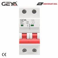 GEYA GYM8 Double Pole Din Rail MCB 4.5KA Miniature Circuit Breakers 63A AC Type with CE CB SEMKO Certificate