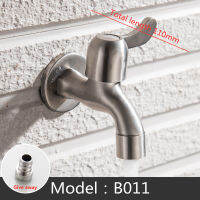 304 Stainless Steel Garden Faucet Wall Mounted Brushed Outdoor Bibcock Garden Wash Basin Mop Lengthen Faucet Torneira parede