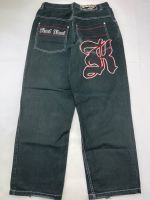 Y2K Personalized Letter Street Hip-Hop Jeans Women Loose Wide-Leg Straight-Leg Pants Men Trend Fashion Harajuku Denim Trousers