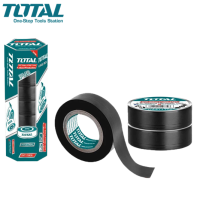 TOTAL เทปพันสายไฟ PVC สีดำ ( 1 ม้วน ) (หนา 0.13 มม. ยาว 9.15 เมตร) รุ่น THPET1103 ( PVC Insulating Tape )