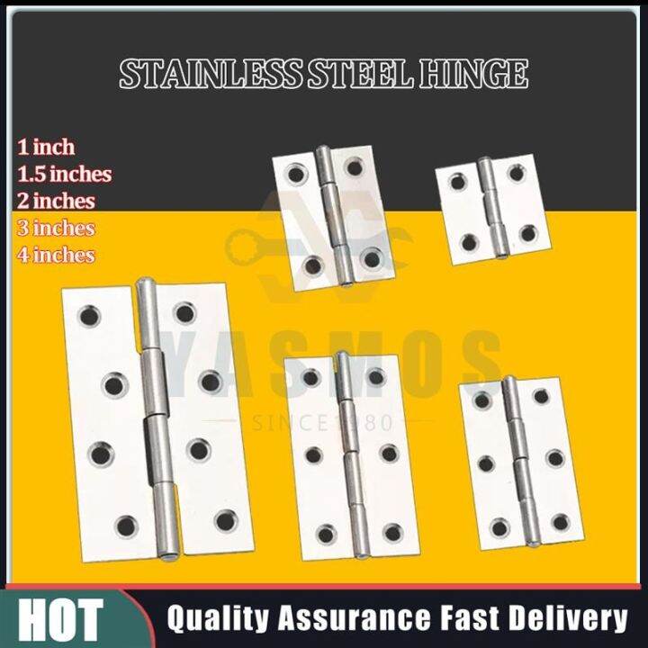 (2PCS) door hinge stainless steel for etc 1 inch 1