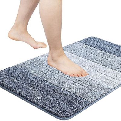 Non Slip Bathroom Rug - Quick-Drying Microfibre Shower Mat for Bathroom - Absorbent Bath Mat &amp; Floor Rug for Shower