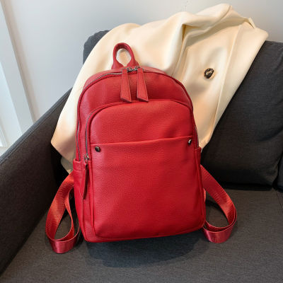 Womens Backpack 2023 Womens New Street Fashionable Simple Computer Bag Large Capacity Travel Backpack 2023