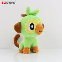 Lzginger Knocking Monkey Grookey ของเล่นกำมะหยี่ยัดไส้โปเกมอนการ์ตูนตุ๊กตาของเล่นอะนิเมะสำหรับเด็กของขวัญ