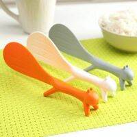 ❈㍿✸ New arrival 1 PC ute Lovely Kitchen Supplie Squirrel Shaped Ladle Non Stick Rice Paddle Meal Spoon